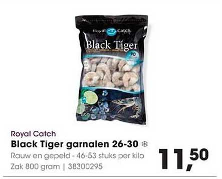 Royal Catch Black Tiger garnalen 26-30