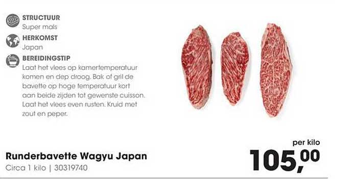Runder bavette Wagyu Japan