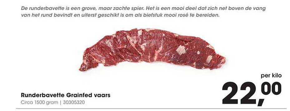 Runderbavette Grainfed vaars