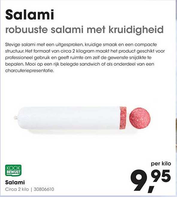 Salami robuuste salami met kruidigheid