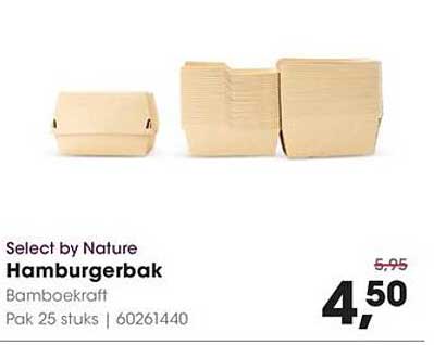 Select by Nature Hamburgbak Bamboekraft Pak 25 stuks | 60261440