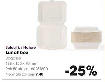 Select by Nature Lunchbox Bagasse
