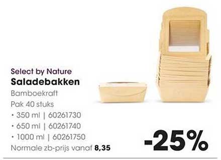 Select by Nature Saladebakken