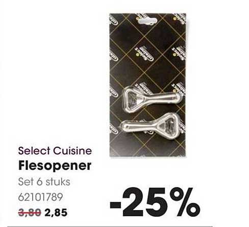 Select Cuisine Flesopener Set 6 stuks -25%