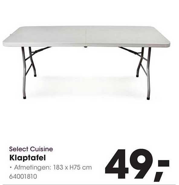 Select Cuisine Klaptafel