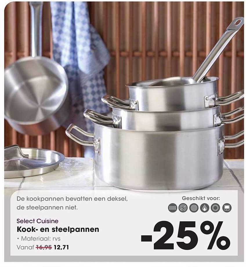 Select Cuisine Kook- en steelpannen -25%