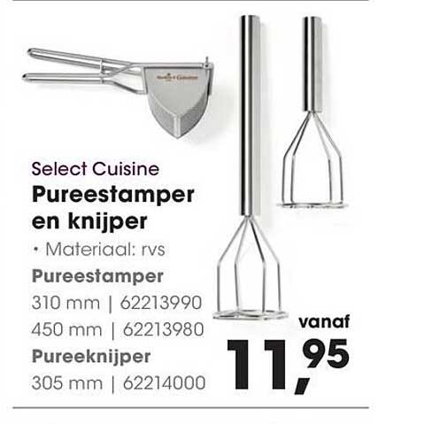 Select Cuisine Pureestamper en knijper