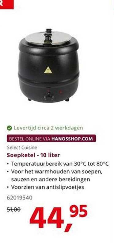 Select Cuisine Soepketel - 10 liter