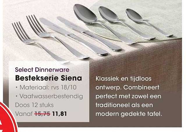 Select Dinnerware Bestekserie Siena