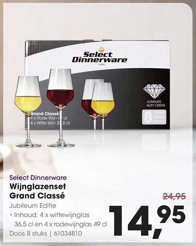 Select Dinnerware Wijnglazenset Grand Classé Jubileum Editie