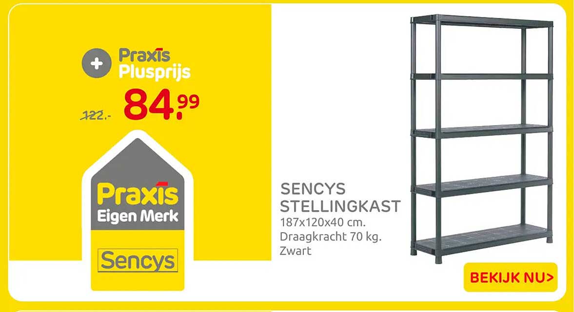 Sencys stellingkast