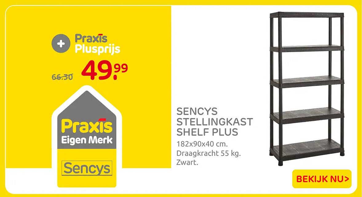 Sencys stellingkast Shelf Plus