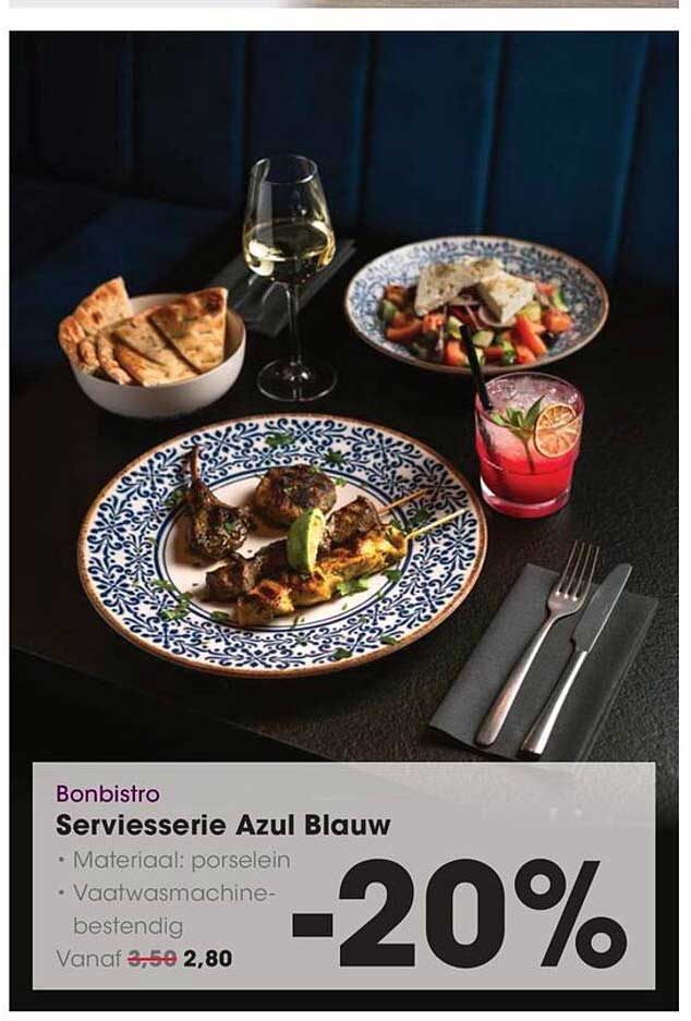 Serviesserie Azul Blauw -20%