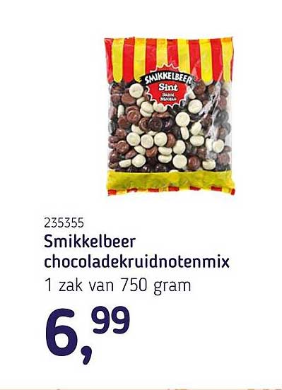 Smikkelbeer chocoladekruidnotenmix