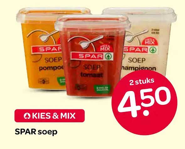 SPAR soep KIES & MIX 2 stuks