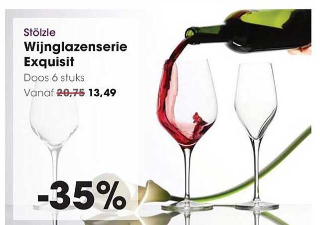 Stölzle Wijnglazenserie Exquisit Doos 6 stuks -35%