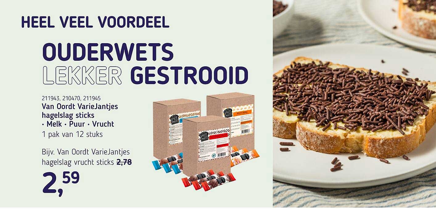 Van Oordt VarieJantjes hagelslag sticks