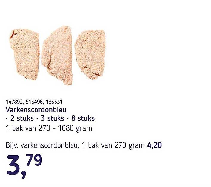Varkenscordonbleu