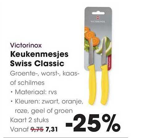 Victorinox Keukenmesjes Swiss Classic -25%