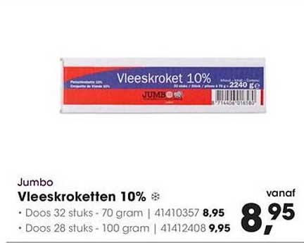 Vleeskroket 10%