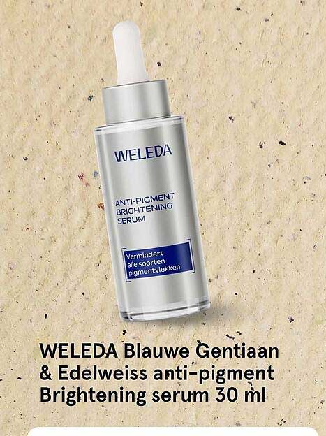 WELEDA Blauwe Gentiaan & Edelweiss anti-pigment Brightening serum 30 ml