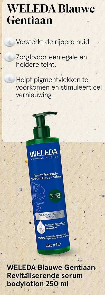 WELEDA Blauwe Gentiaan Revitaliserende serum bodylotion 250 ml