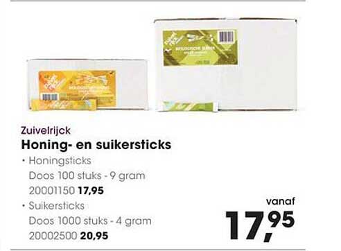 Zuiverlijk Honing- en suikersticks
