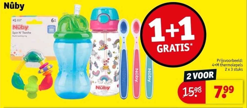 1+1 GRATIS Nûby aanbieding