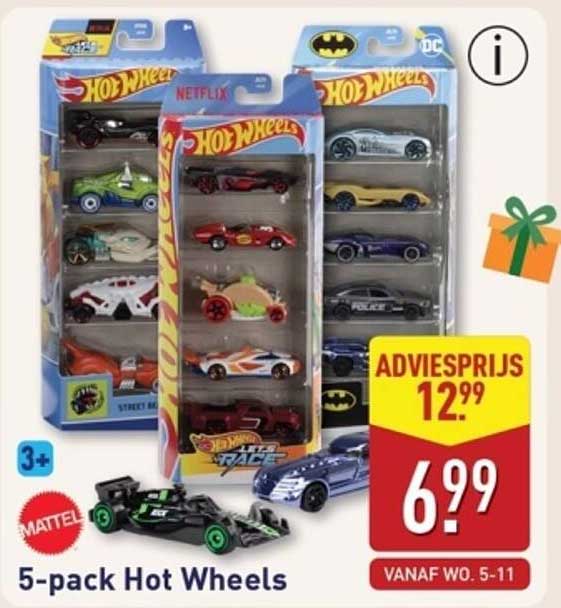 5-pack Hot Wheels