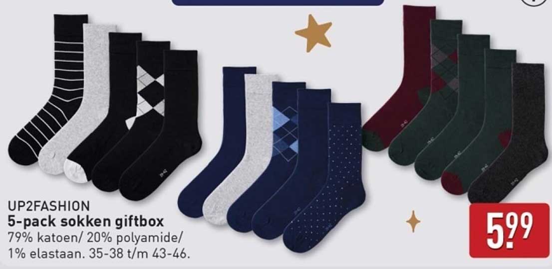 5-pack sokken giftbox
