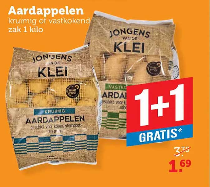 Aardappelen kruimig of vastkokend zak 1 kilo