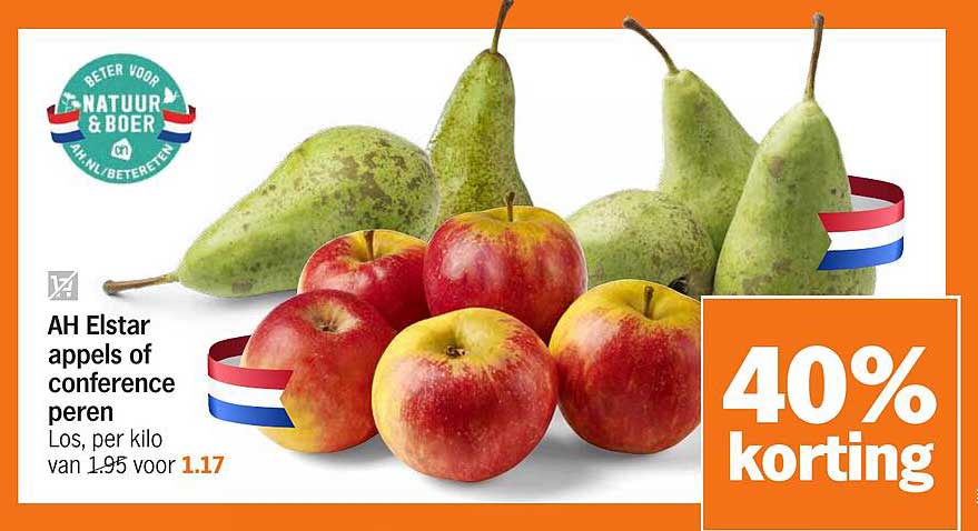 AH Elstar appels of conference peren