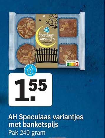 AH Speculaas variantjes met banketspijs