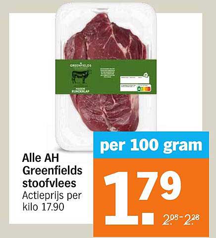 Alle AH Greenfields stoofvlees