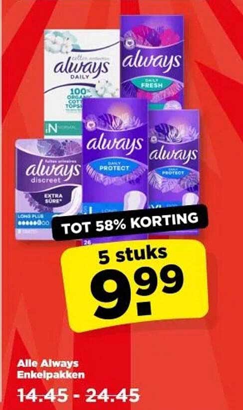 Alle Always Enkelpakken