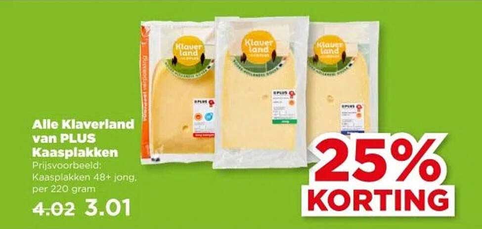 Alle Klaverland van PLUS Kaasplakken