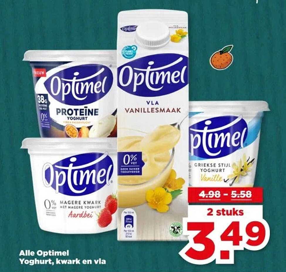Alle Optimel Yoghurt, kwark en vla