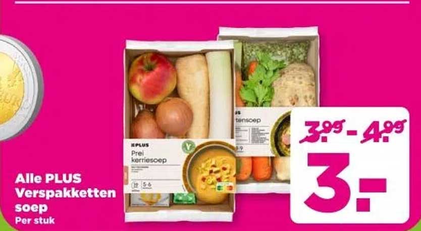 Alle PLUS Verspaketten soep