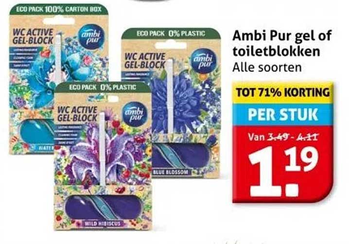 Ambi Pur gel of toiletblokken - Alle soorten