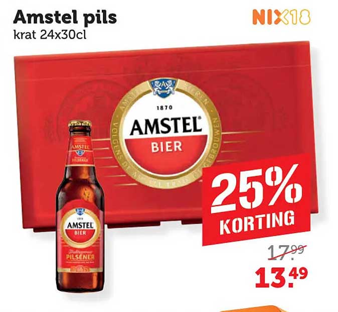 Amstel pils krat 24x30cl