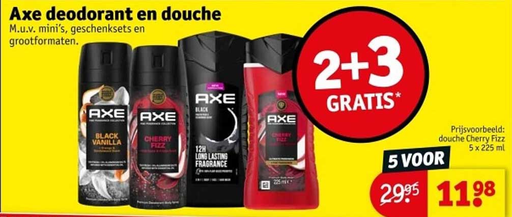 Axe deodorant en douche