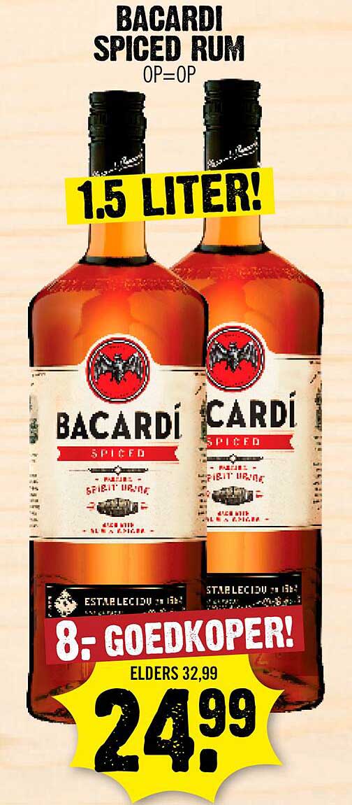 BACARDÍ SPICED RUM 1.5 LITER