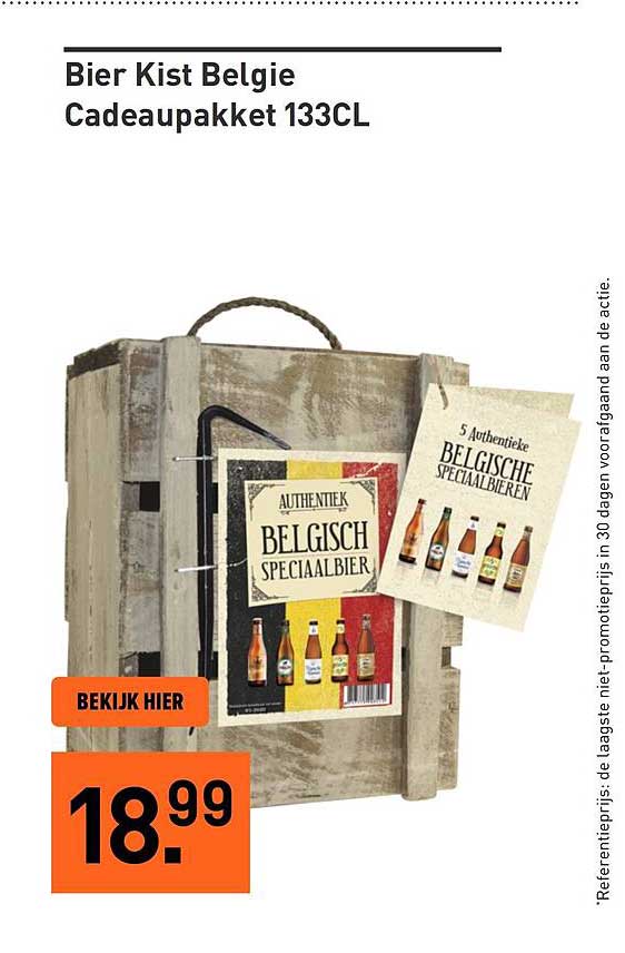 Bier Kist Belgie Cadeaupakket 133CL