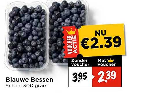 Blauwe Bessen Schaal 300 gram