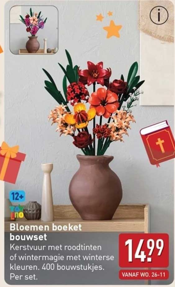 Bloemen boeket bouwset