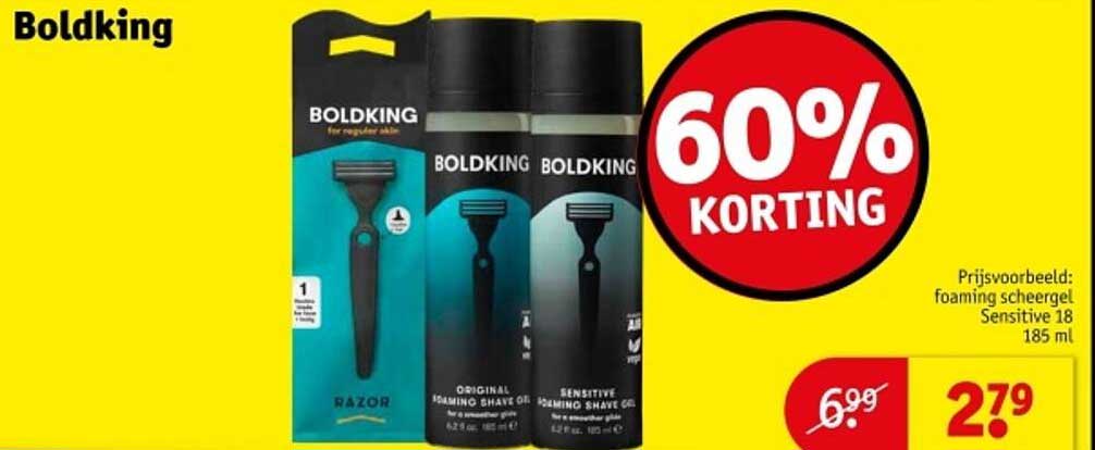 Boldking scheerset met 60% korting