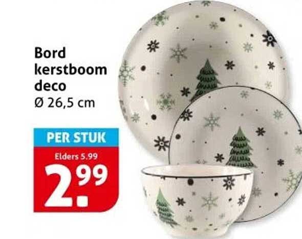 Bord kerstboom deco