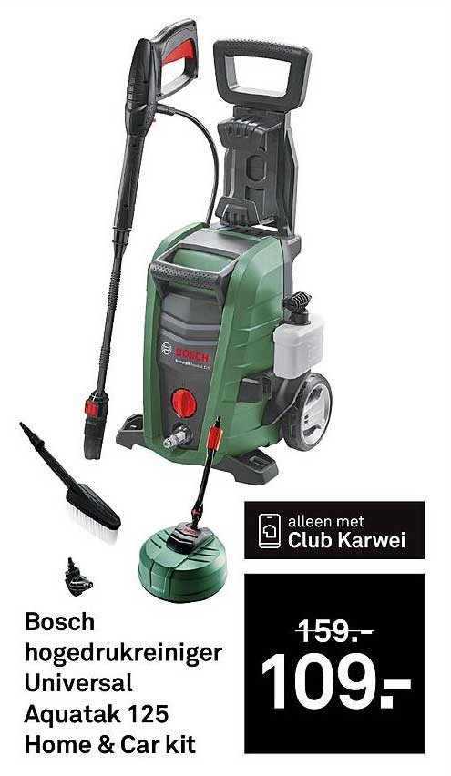 Bosch hogedrukreiniger Universal Aquatak 125 Home & Car kit