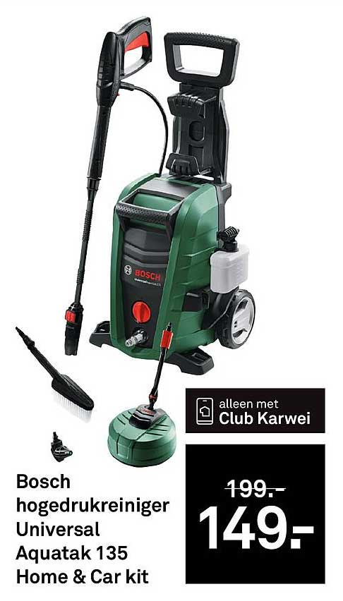 Bosch hogedrukreiniger Universal Aquatak 135 Home & Car kit