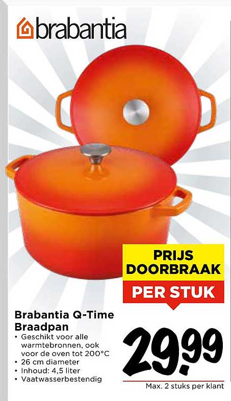 Brabantia Q-Time Braadpan